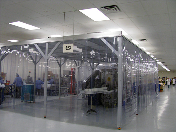 Model SIS-19209-C-AL ISO Class 7 Softwall Cleanroom for Testing Natural Foods Production